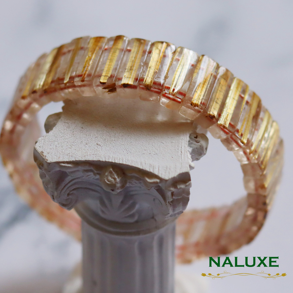 【Naluxe】高品清透料厚絲鈦晶開運手排12mm(水晶之王招正財偏財旺人緣) product thumbnail 5