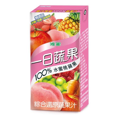 100%水蜜桃蘋果蔬果