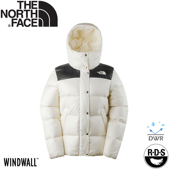 【The North Face 女700FP 防風防潑羽絨外套《白》】81S7/登山/保暖外套/防潑水