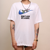 NIKE 短T DRY FIT T恤 龜兔賽跑 睡覺兔 白色 男 (布魯克林) DD2099-100