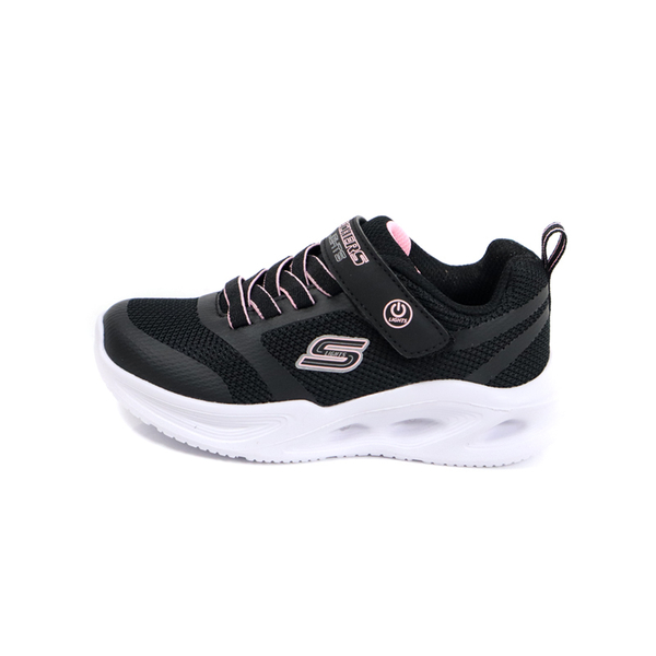 SKECHERS S-LIGHTS 運動鞋 電燈鞋 有開關 童鞋 魔鬼氈 黑色 303715LBLK no750 product thumbnail 2