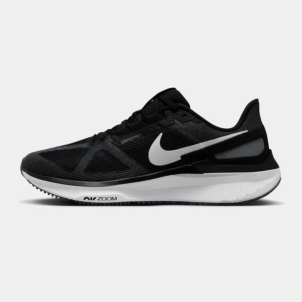 NIKE AIR ZOOM STRUCTURE 25 男慢跑鞋 黑白 KAORACER DJ7883002