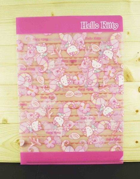 【震撼精品百貨】Hello Kitty 凱蒂貓~文件夾~粉海馬