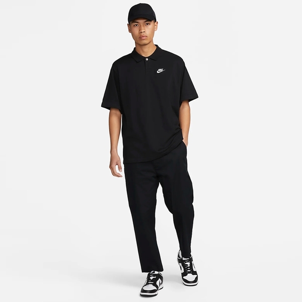 【下殺】Nike 男裝 短袖上衣 Polo衫 寬鬆 棉質 黑【運動世界】DX0618-010 product thumbnail 3