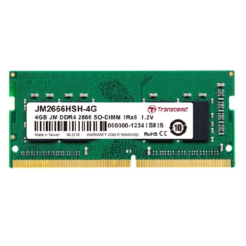 TRANSCEND 創見 DDR4 2666 4G 4GB NB 筆電記憶體 JM2666HSH-4G