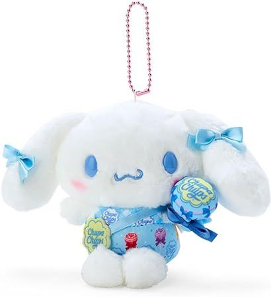 【震撼精品百貨】大耳狗_Cinnamoroll~日本三麗鷗Sanrio 大耳狗絨毛玩偶吊飾ChupaChups加倍佳2.0*04354