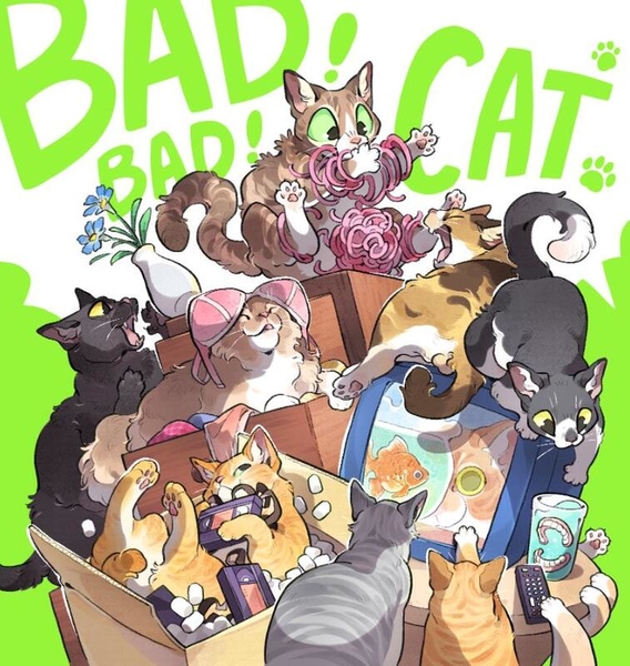 『高雄龐奇桌遊』 淘氣小貓 Bad Bad Cat 繁體中文版 正版桌上遊戲專賣店 product thumbnail 2