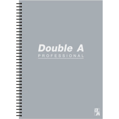 Double A DANB12174 B5 18K線圈活頁橫線筆記本/記事本 灰 50張入
