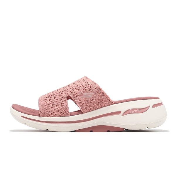 Skechers Go Walk Arch Fit Sandal-Rejoice 女鞋 粉色 拖鞋 厚底 Q彈 140832MVE