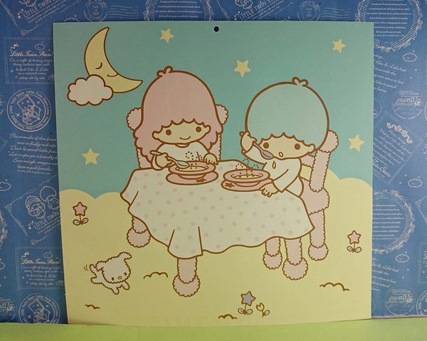 【震撼精品百貨】Little Twin Stars KiKi&LaLa 雙子星小天使~造型卡片_藍黃