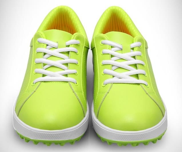 高爾夫球鞋 女款運動休閒鞋 無釘鞋 透氣防水 GSH033GRN