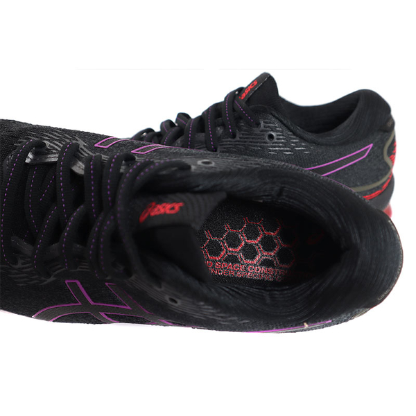 亞瑟士 ASICS GEL-NIMBUS 24 運動鞋 慢跑鞋 黑/紫 女鞋 寬楦 1012B199-004 no581 product thumbnail 6