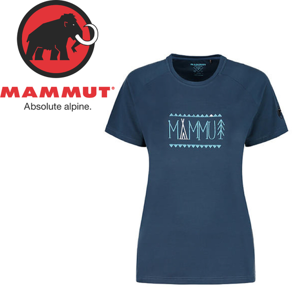 【MAMMUT 長毛象  女款 Trovat Adv T-SHIRT 短袖T恤《獵戶藍》】09850/速乾/UPF 40+/圓領