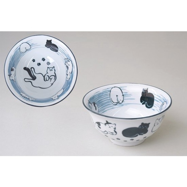 貓咪碗 陶瓷餐碗 飯碗 陶瓷碗 兒童飯碗 餐碗 小碗 湯碗 日式碗 茶碗 白貓 黑貓 餐具 陶瓷餐碗 product thumbnail 2
