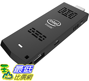 [106美國直購] Intel Ultra-Slim PC Compute Stick， Intel Atom， 1.33 GHz， Ubuntu 14.04 LTS 64 Bit， Black