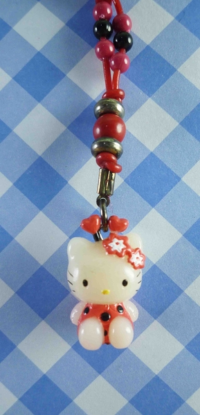 【震撼精品百貨】Hello Kitty 凱蒂貓~限定版手機吊飾-瓢蟲