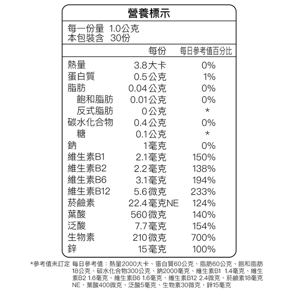 大醫生技 維他命B群+酵母鋅複方錠30錠【買2送1】男性B群 product thumbnail 10