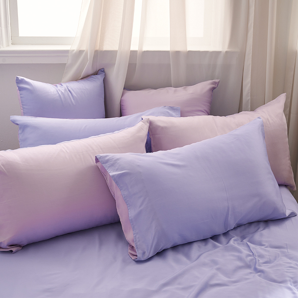床包 / 單人【素色天絲-暮戀紫】含一件枕套 60支天絲 戀家小舖台灣製AAU101