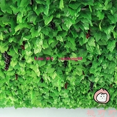 仿真葡萄葉藤條藤蔓綠植物樹葉管道吊頂裝飾花藤假花塑料綠葉遮擋【桃可可服飾】