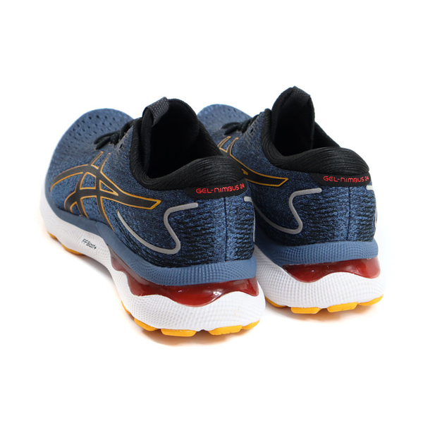 亞瑟士 ASICS GEL-NIMBUS 24 運動鞋 慢跑鞋 藍/橘 男鞋 超寬楦(4E) 1011B363-403 no599 product thumbnail 2