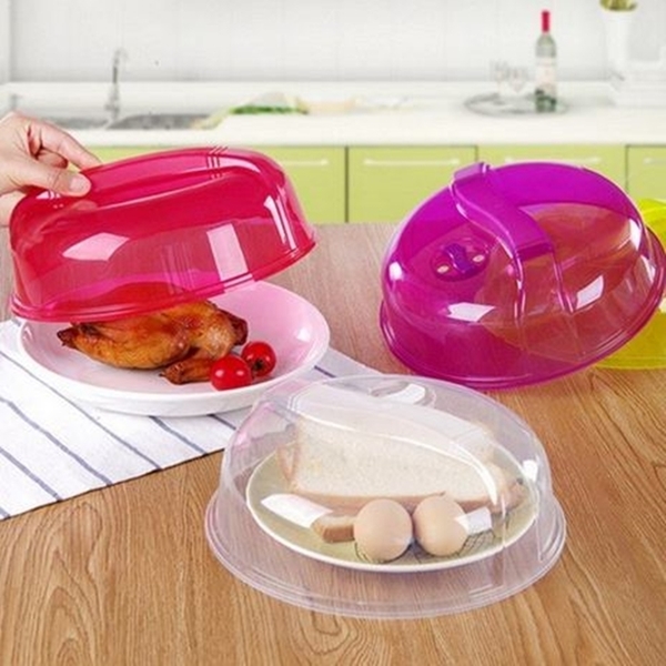 微波加熱蓋 冰箱碗碟保鮮蓋子 微波爐專用加熱防油蓋盤蓋碗蓋 廚房保鮮罩(不挑色)