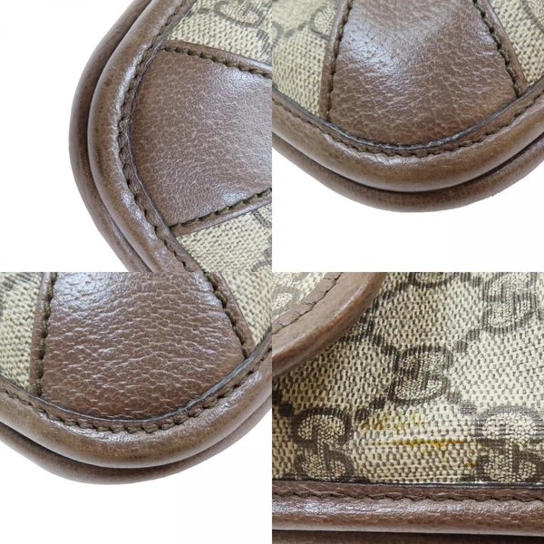 【二手名牌BRAND OFF】GUCCI 古馳 棕色 PVC塗層帆布 NEO VINTAGE GG SUPREME 單肩包 501050 product thumbnail 9