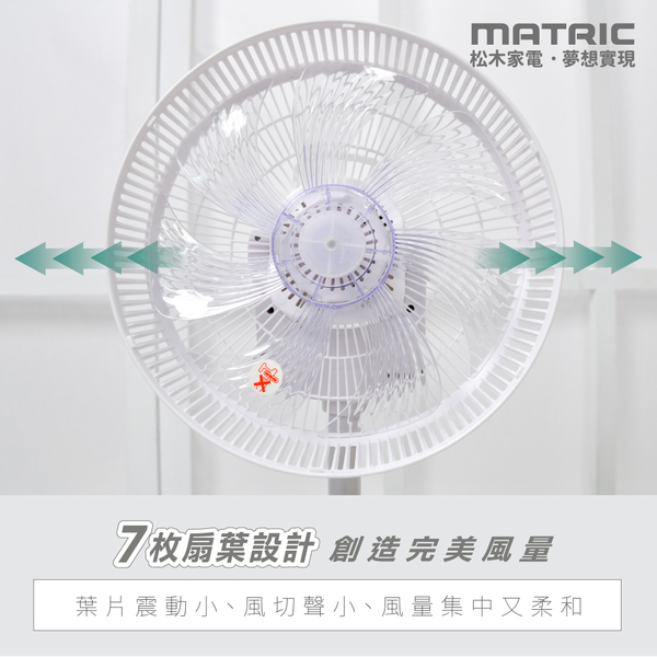 MATRIC松木 12吋DC無線3D循環擺頭立扇 MG-DF1226SDR product thumbnail 6