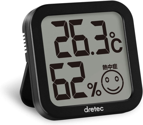 日本 DRETEC O-271 溫度計 可愛表情顯示 溫濕度計 大螢幕 濕度 溫度 桌面壁掛兩用 禮物【小福部屋】