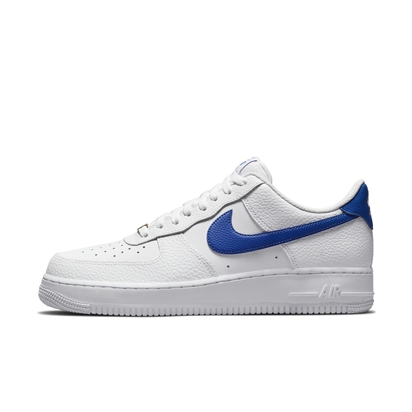 {零碼福利品}NIKE AIR FORCE 1 07 LO 男 休閒鞋 AF1 皮革 白藍 DM2845-100-1 穿搭