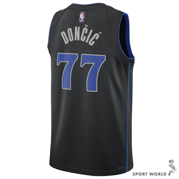 Nike 男裝 NBA 球衣 Luka Doncic 達拉斯 獨行俠隊 黑藍【運動世界】DX8499-010 product thumbnail 3