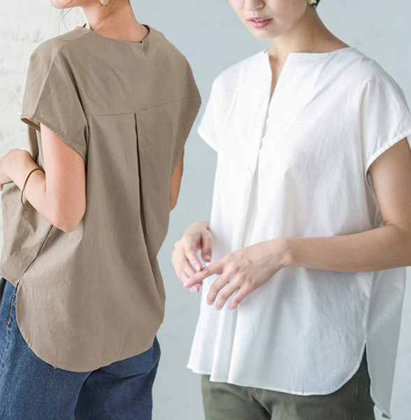韓版夏季時尚棉質透氣吸汗絲滑短袖上衣