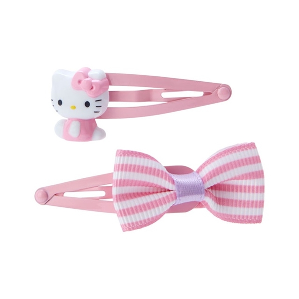 【震撼精品百貨】Hello Kitty 凱蒂貓~日本三麗鷗SANRIO KITTY造型鐵髮夾2入組(粉蝴蝶結款)*48856 product thumbnail 3