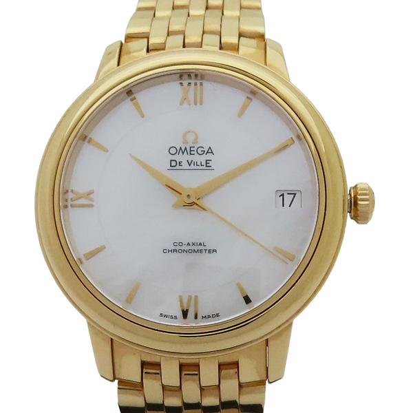 OMEGA 歐米茄 De Ville Co-Axial 18K玫瑰金 自動上鍊 腕錶 【二手名牌BRAND OFF】