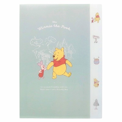 【震撼精品百貨】小熊維尼 Winnie the Pooh ~日本Disney迪士尼 小熊維尼 A4 4P資料夾 文件夾-小豬*68814