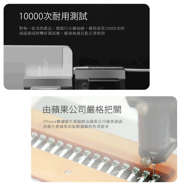 Widex MFI蘋果認證編織線 TYPE C to Lightning-100cm-玫瑰金/黑色 product thumbnail 6
