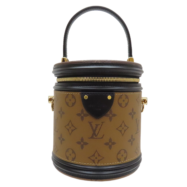 LOUIS VUITTON LV 路易威登 棕色 原花帆布 Cannes 單肩包 金扣 M43986 【二手名牌BRAND OFF】