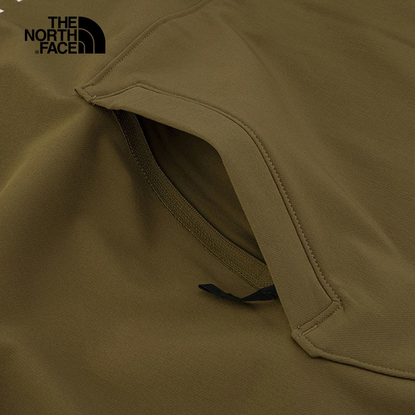 The North Face 男 長袖 連帽上衣 寬鬆 刷毛 袋鼠式口袋 墨綠 NF0A3M4E37U product thumbnail 7