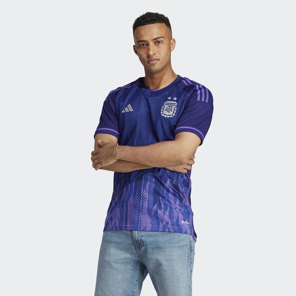 Adidas 阿根廷 國家隊 客場球衣 男 短袖 足球 世足賽 世界盃 HF2159 product thumbnail 3