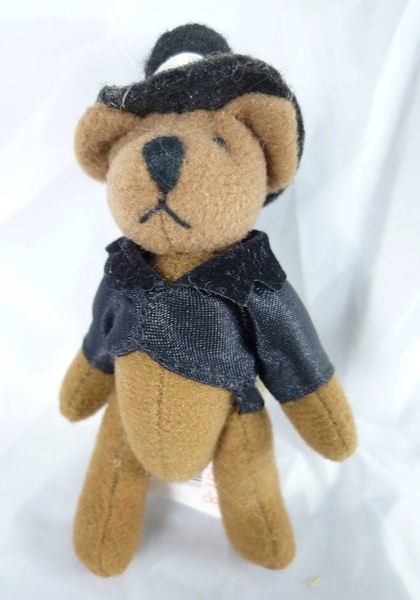 【震撼精品百貨】日本泰迪熊~鎖圈『戴帽黑』