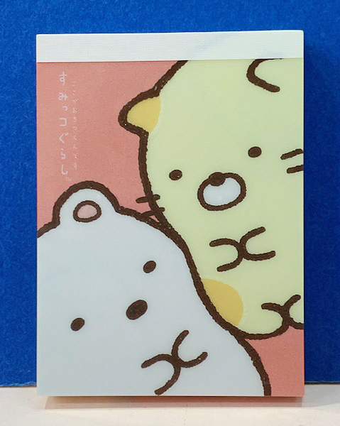 【震撼精品百貨】角落生物 Sumikko Gurashi~San-X 角落生物便條紙(小)-2人粉#62571