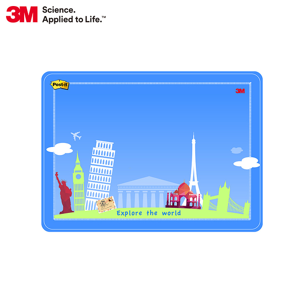 3M Post-it 利貼 可再貼備忘板中型旅行系列-558M-D