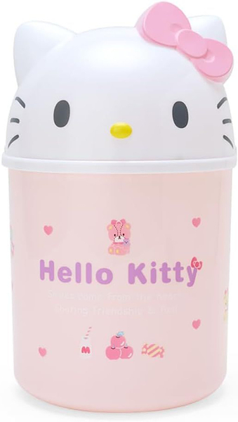 【震撼精品百貨】Hello Kitty_凱蒂貓~日本SANRIO三麗鷗 KITTY掀蓋式造型垃圾桶-大臉款*79850