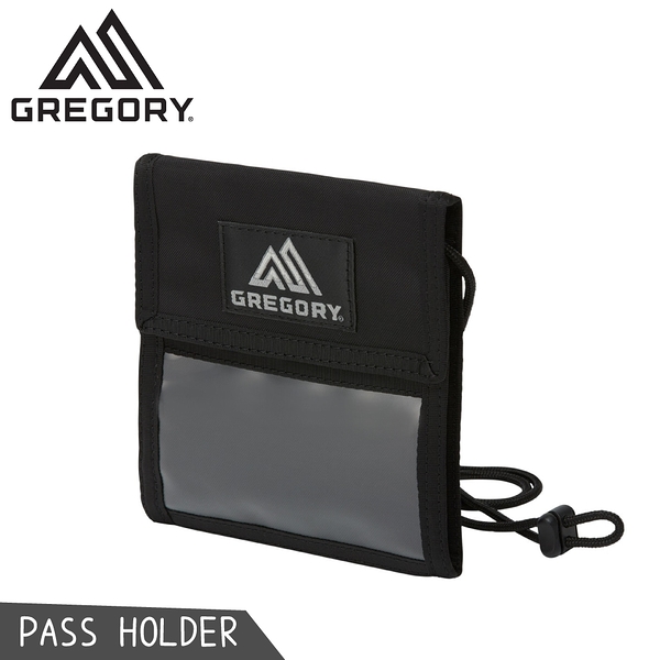 【GREGORY 美國 PASS HOLDER 證件夾《黑》】135117/ID夾/隨身夾/名片夾/識別證掛繩