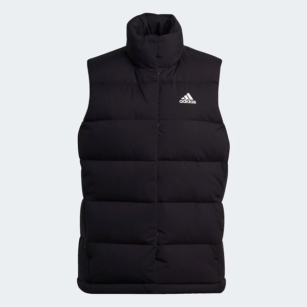 ADIDAS W HELIONIC VEST 女 戶外 羽絨背心 運動 保暖 黑 HG6280