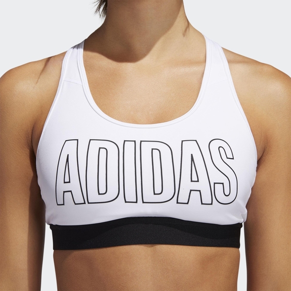 ADIDAS ALPHASKIN 女裝 運動內衣 中度支撐 吸濕 排汗 挖背 拼接 白【運動世界】FU4032 product thumbnail 6