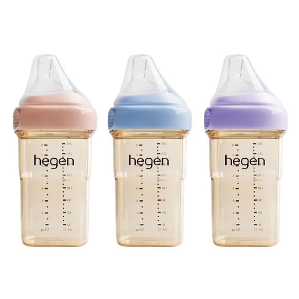 新加坡 hegen 金色奇蹟PPSU多功能方圓型寬口奶瓶240ml(3款可選)