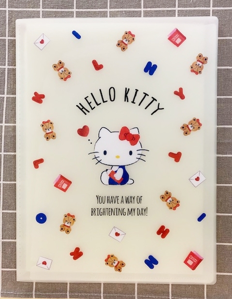【震撼精品百貨】Hello Kitty 凱蒂貓~三麗鷗 KITTY 日本A4文件夾/資料夾(附資料袋)-熊#73729 product thumbnail 2