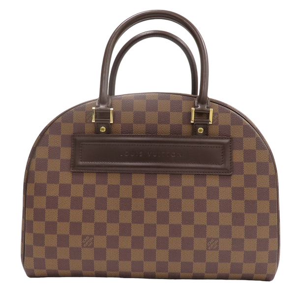 【二手名牌BRAND OFF】LOUIS VUITTON LV 路易威登 棕色 棋盤格 PVC塗層帆布 Nolita 手提包 N41455