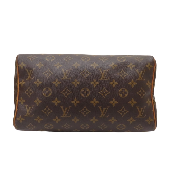 【二手名牌BRAND OFF】LOUIS VUITTON LV 路易威登 棕色 原花 PVC塗層帆布 Speedy 30 手提包 M41526 product thumbnail 4