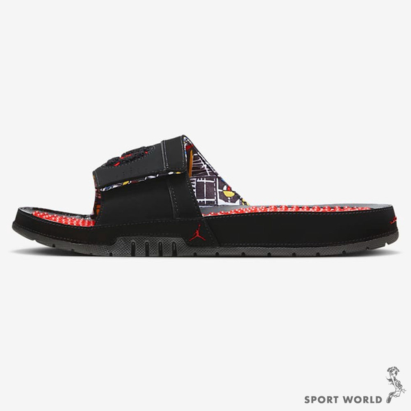 Nike 男鞋 拖鞋 Jordan Hydro VIII Retro 黑紅【運動世界】FD7674-001 product thumbnail 3